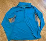 ExOfficio Men's Blue Pullover with Quarter Zip - Image 1