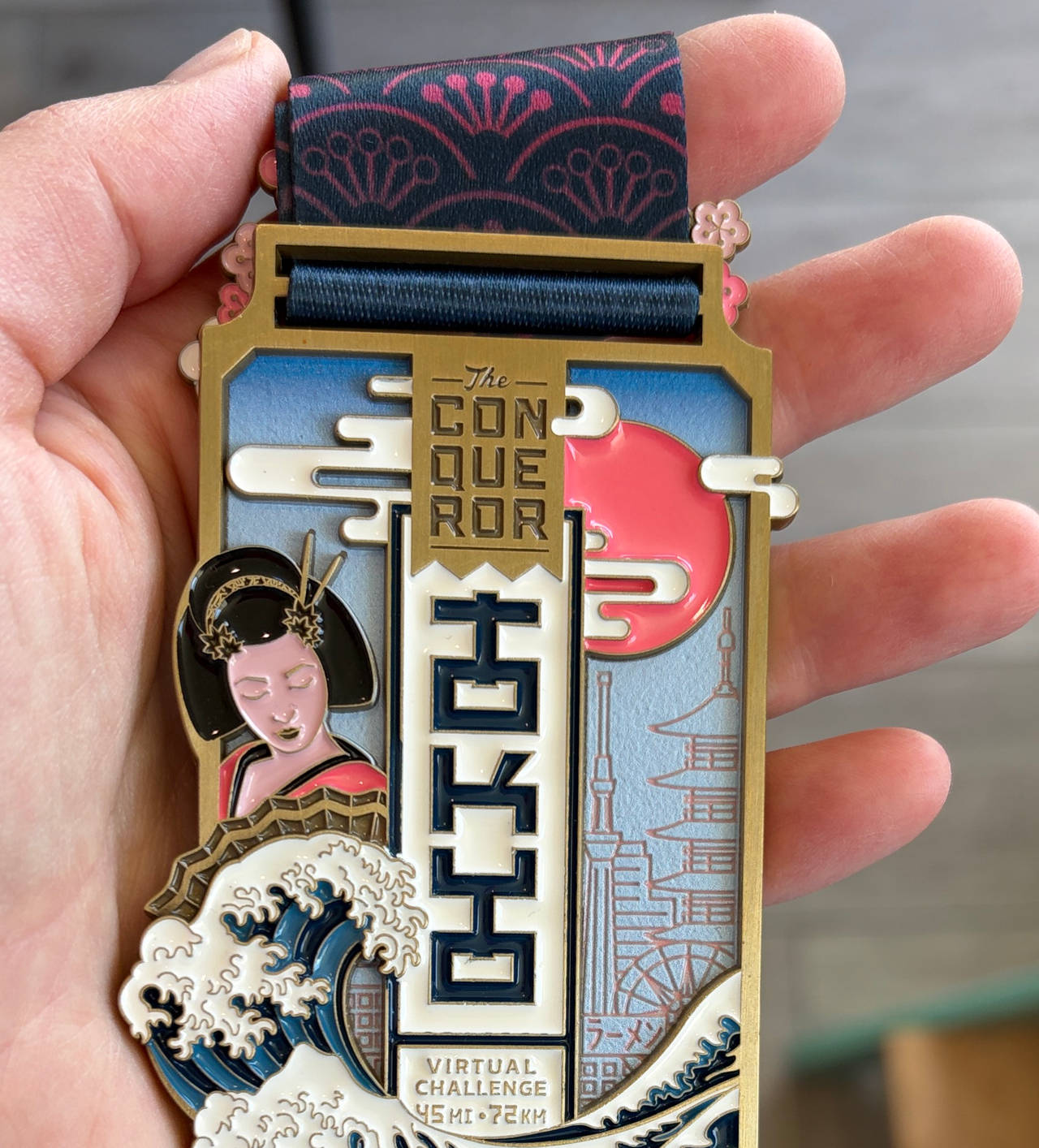 The Conqueror Tokyo Virtual Challenge Medal