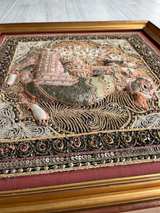 Vintage 1960s Framed Burmese Myanmar Kalaga Embroidery - Image 6