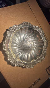 Vintage Engraved Silver Plate Dish - Image 2