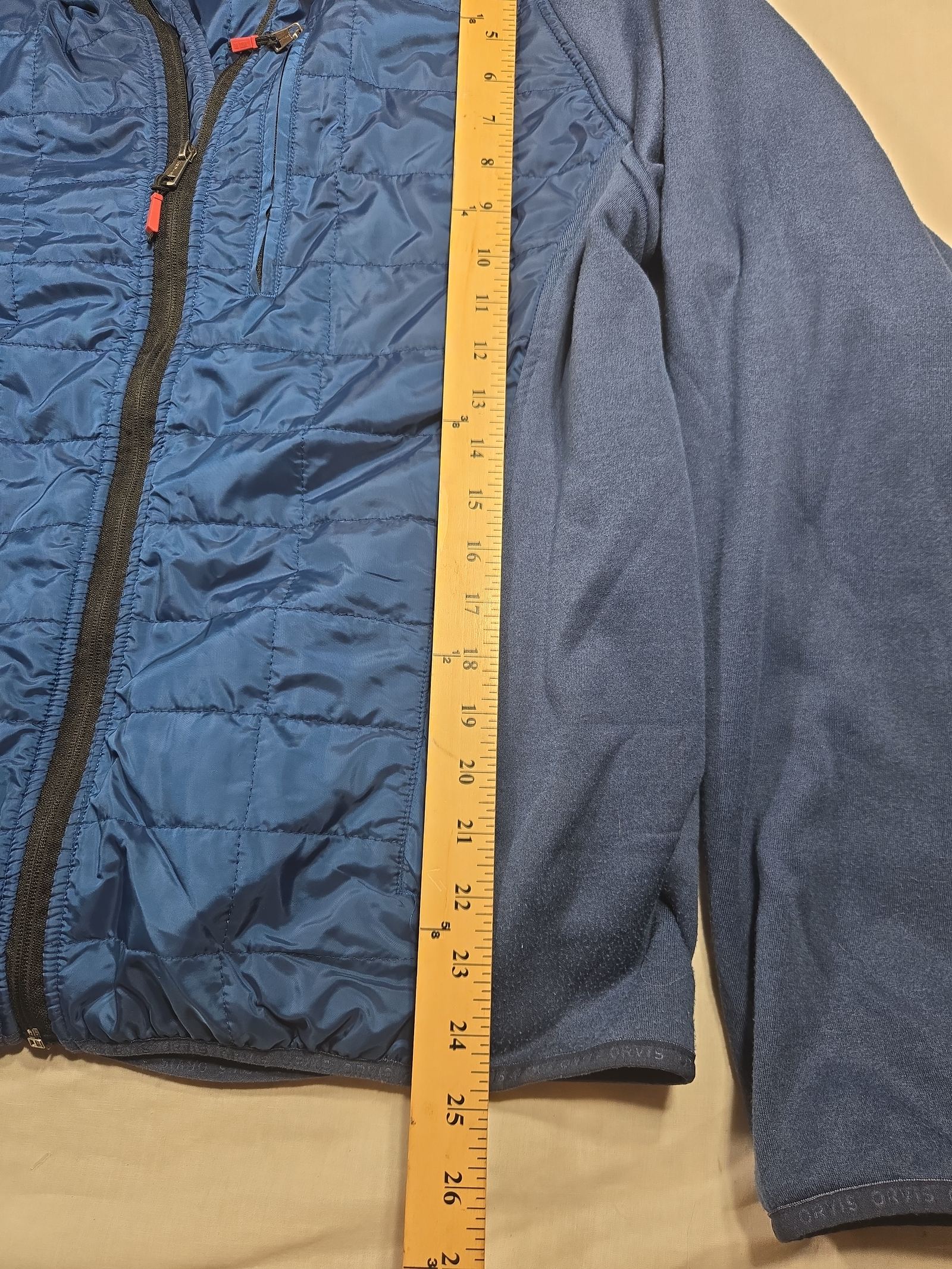 Orvis Hybrid Quilted Womens Jacket Blue XL