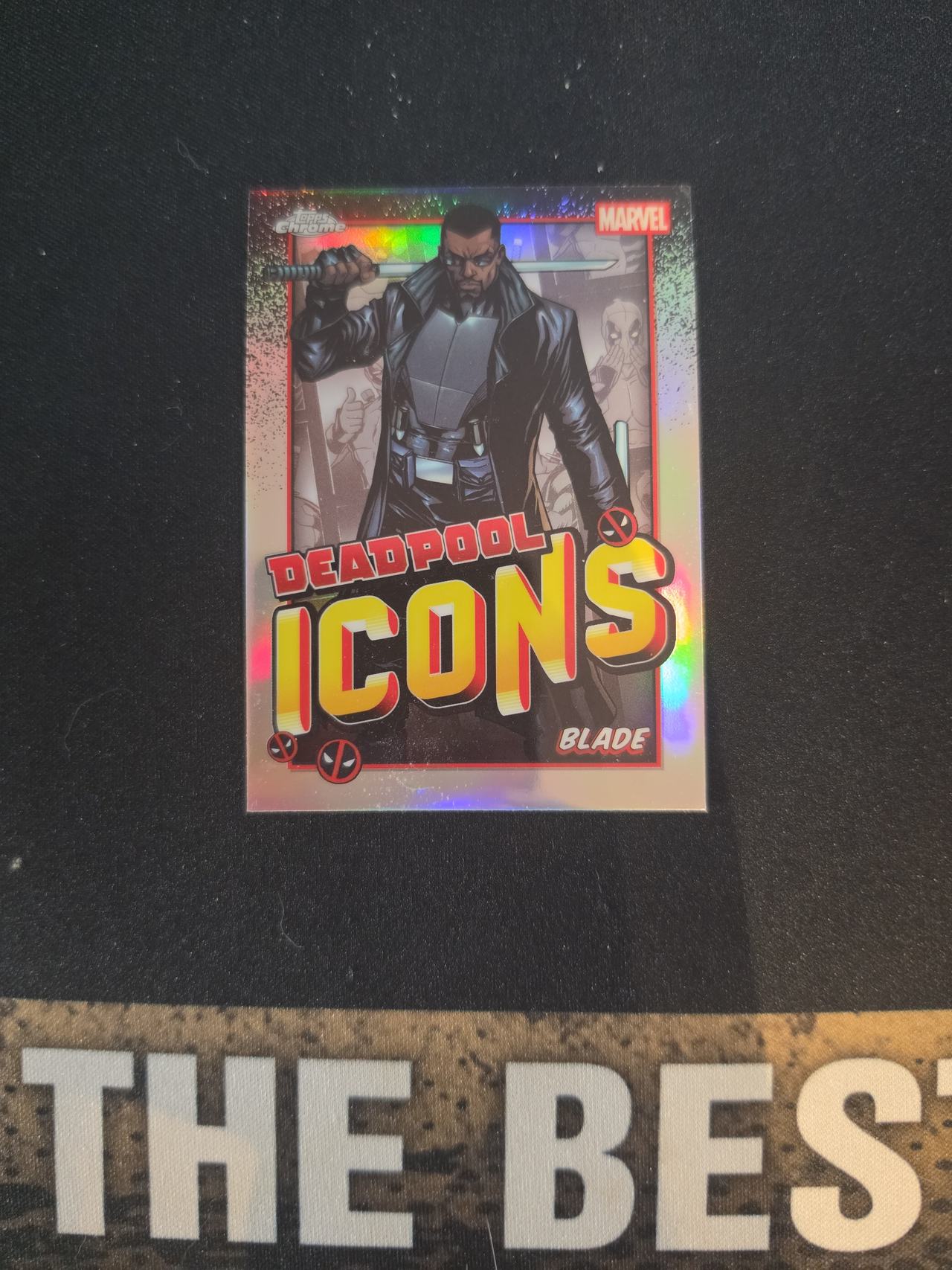 2024 Topps Chrome Marvel Deadpool Icons Blade Refractor