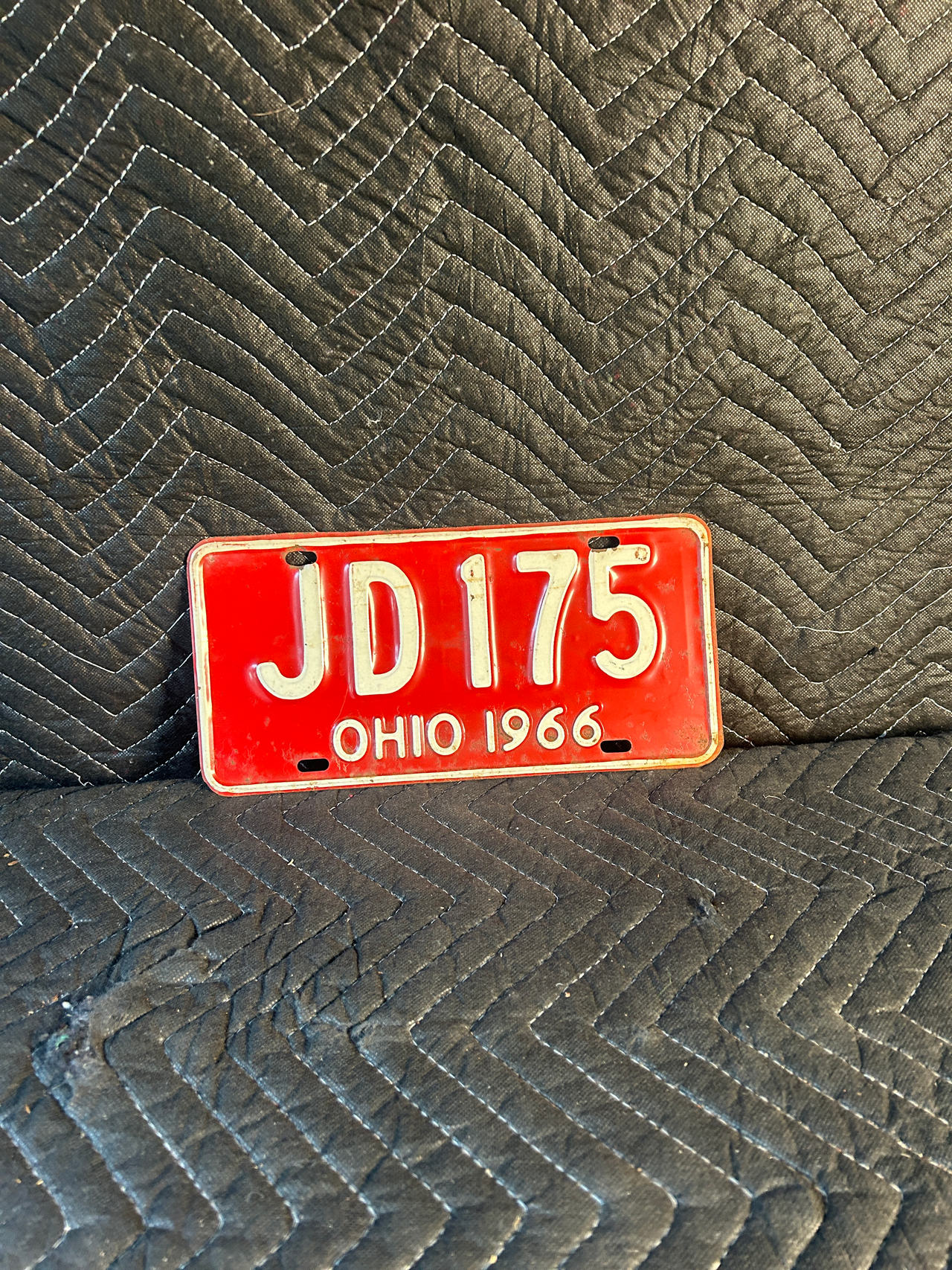 1966 Ohio License Plate