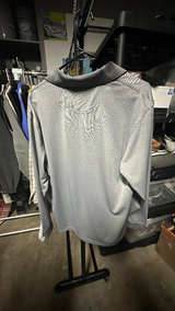 Greg Norman Golf Polo Shirt Gray Long Sleeve Size Large  - Image 3