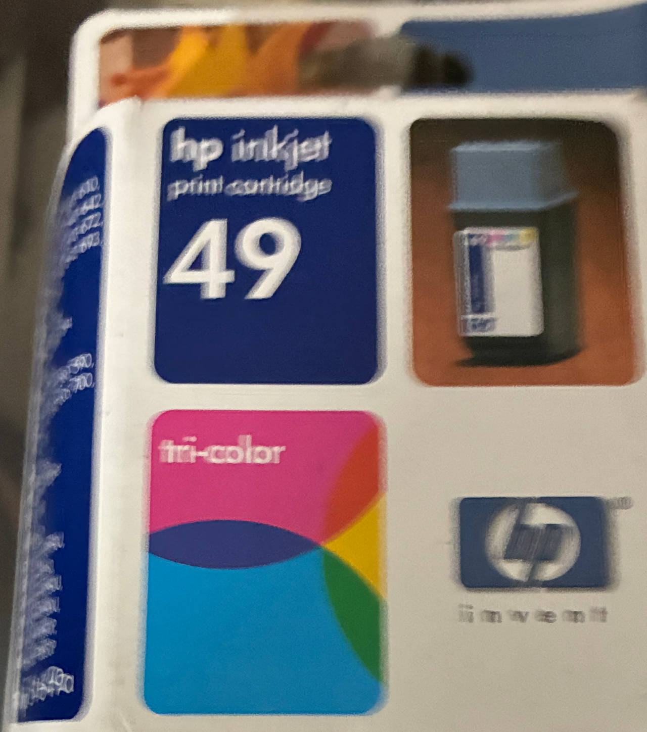 HP 49 Tri-color Inkjet Print Cartridge