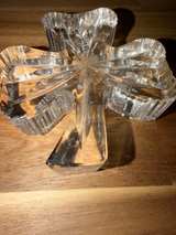 HAS CHIP Waterford Crystal Shamrock 3-Leaf Clover Paperweight - Image 4
