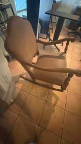 Vintage Upholstered Wooden Rocking Chair - Image 6