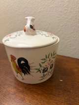 Vintage Ceramic Lidded Jar with Cow Finial - Image 4