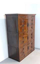 Korean Antique Elm Wood Kitchen Chest - Image 2