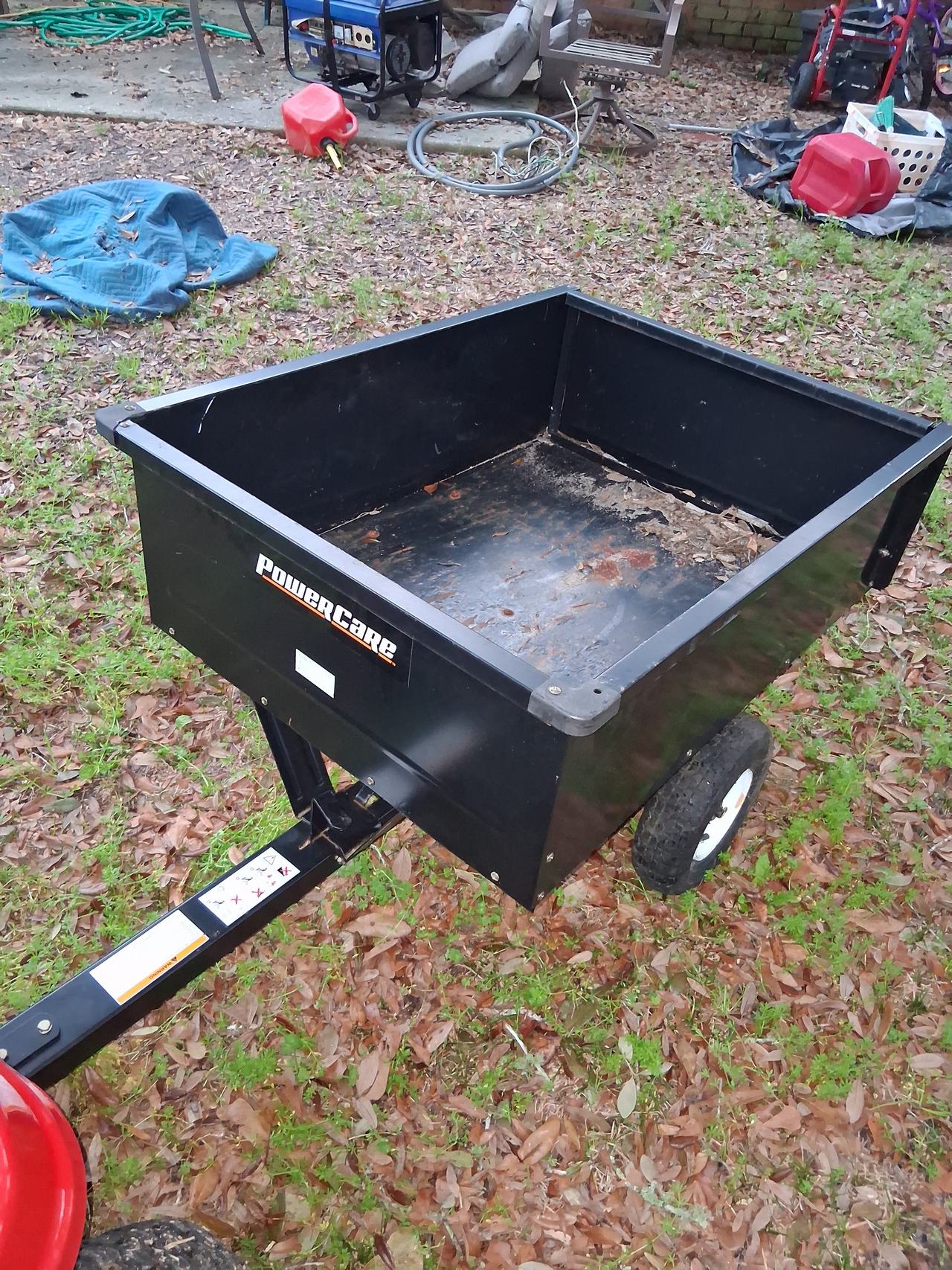 PowerCare 10 cu. ft. Poly Tow Dump Cart