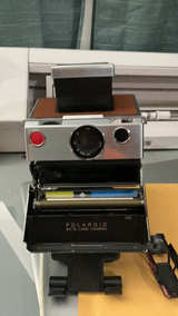 Polaroid SX-70 Original Chrome Instant Land Camera with Brown Leather - Image 6