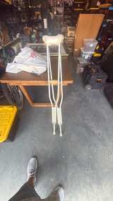 McKesson Push-Button Aluminum Crutches - Image 2