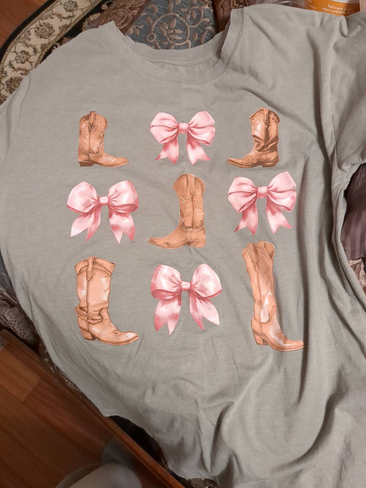 Cowboy Boots and Bows Graphic T-Shirt