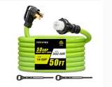 FEIFANKE 50 Amp 50FT RV Extension Cord 14-50P to SS2-50R - Image 1