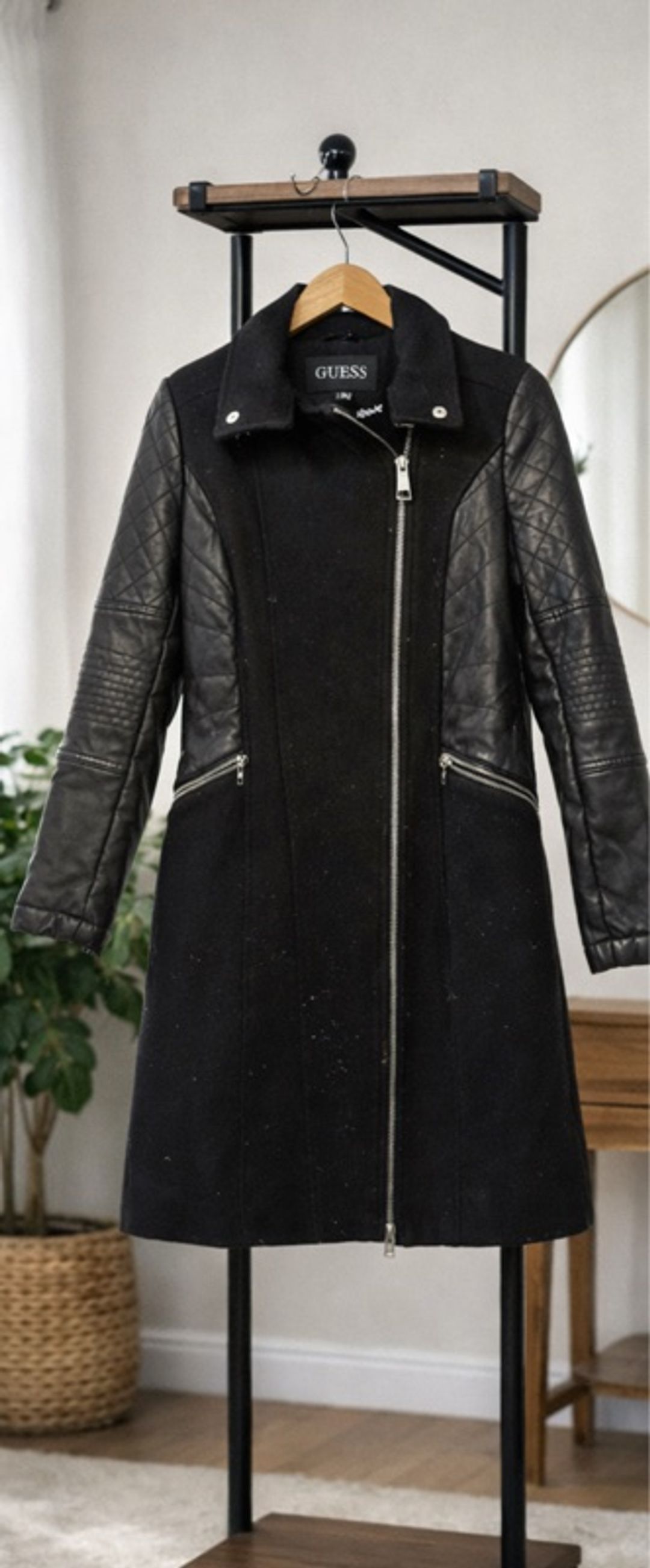 Guess Black Coat Size Medium