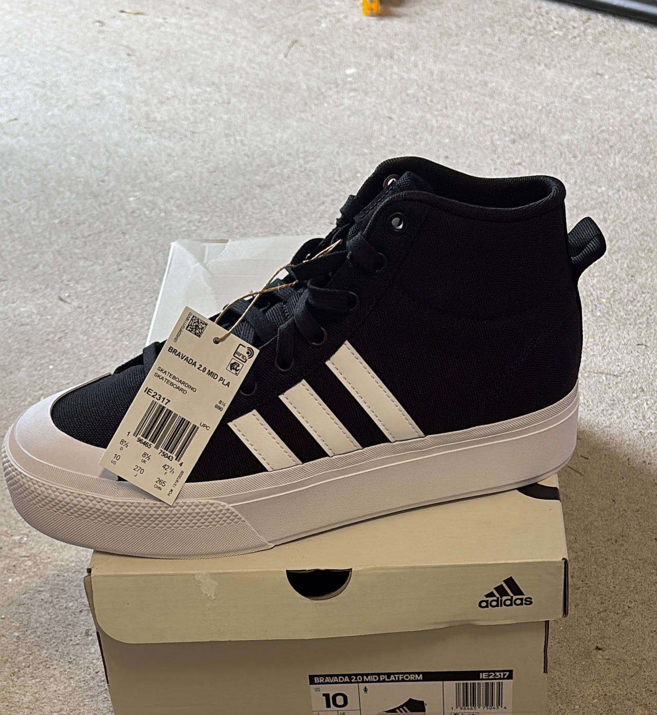 adidas Bravada 2.0 Mid Platform Shoes, brand new with tags