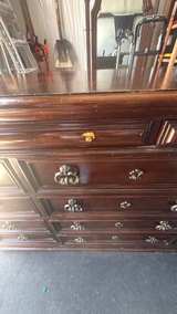 Traditional 12-Drawer Wooden Dresser. Need a couple knobs - Image 6