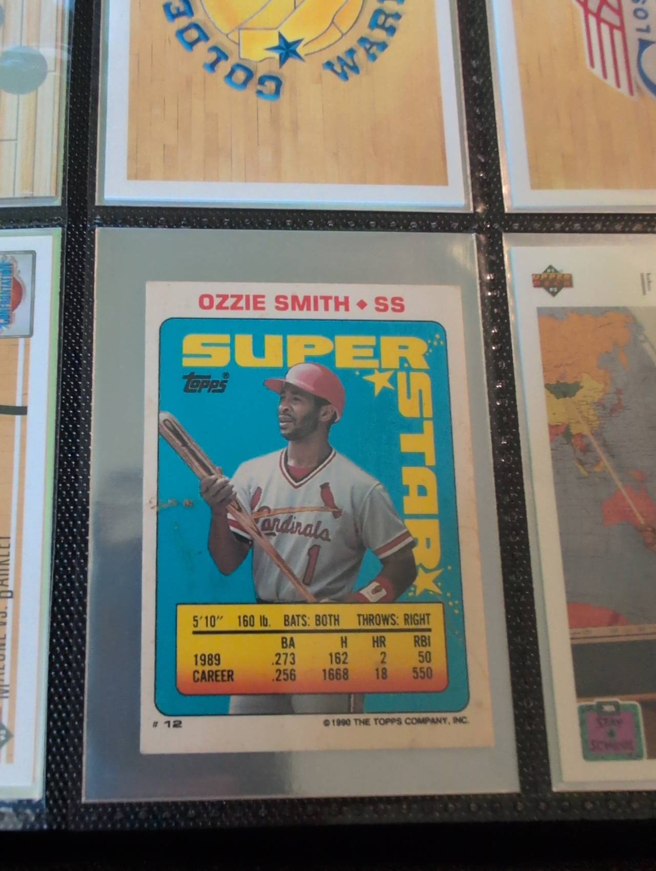 1990 Topps Super Star Ozzie Smith #12