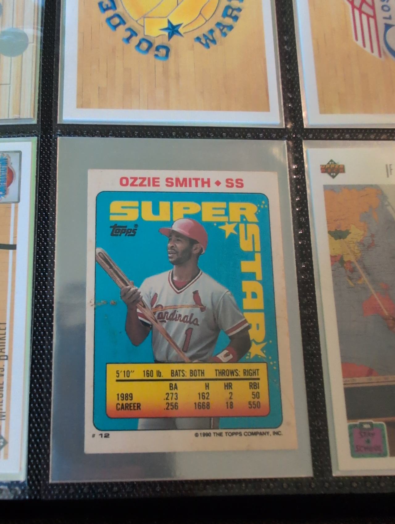 1990 Topps Super Star Ozzie Smith #12