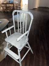 Vintage White Wooden High Chair - Image 1