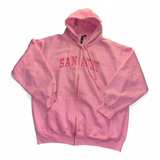 San Antonio Pink Zip-Up Hoodie - Image 1