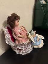 Donna RuBert Porcelain Dolls with Lace Chair - Image 6