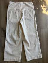 Textured Cropped Wide Leg Side Stripe Pants - Image 3