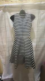 Michael Kors Striped Front-Zip Fit & Flare Dress - Image 3