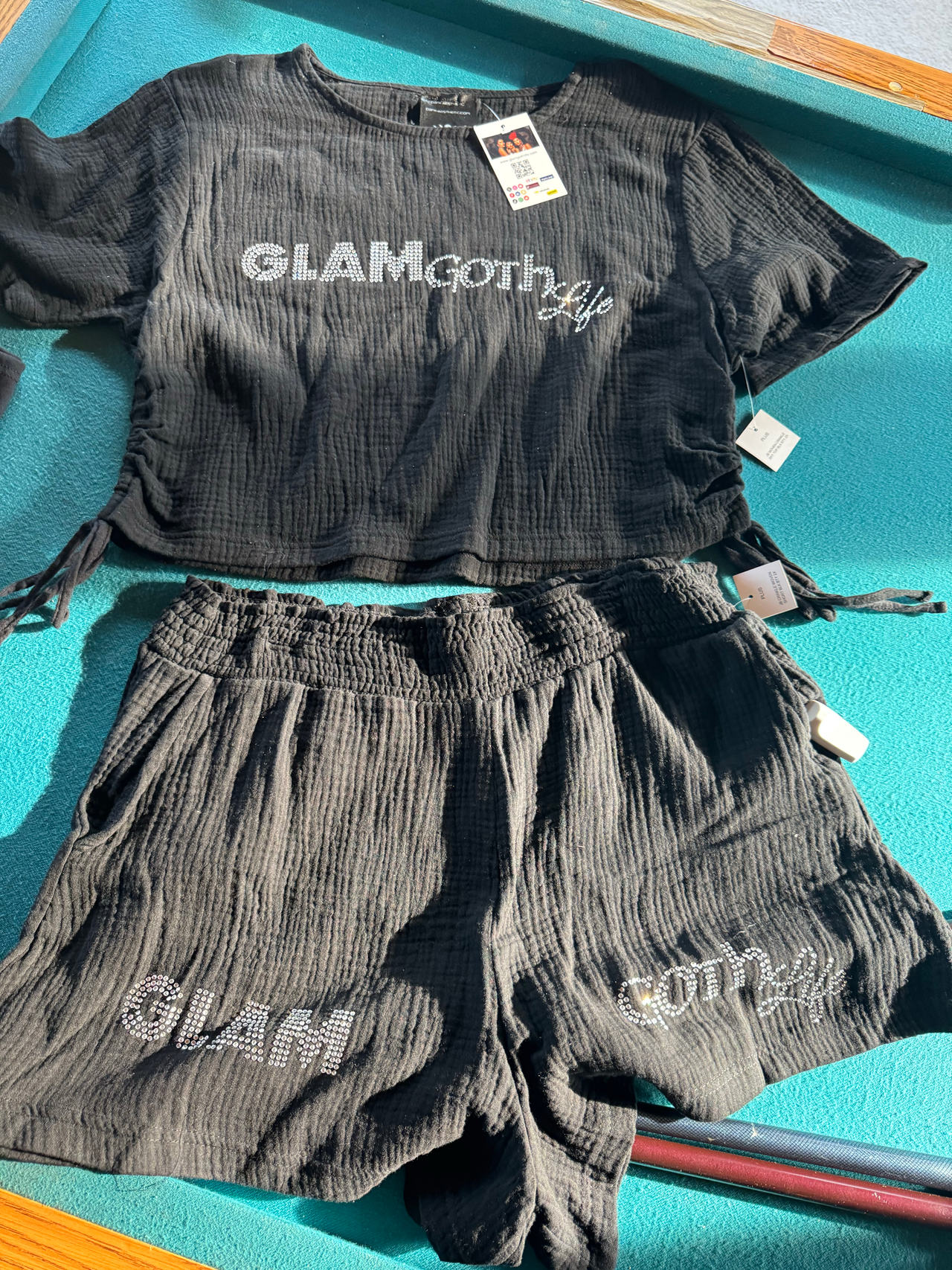 Women's Glam Goth Life Lounge Set