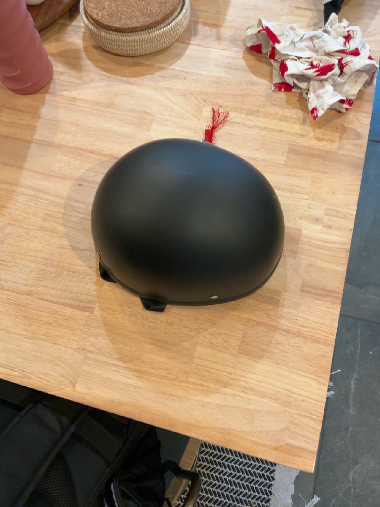 Vega Motorcycle Half Helmet Matte Black