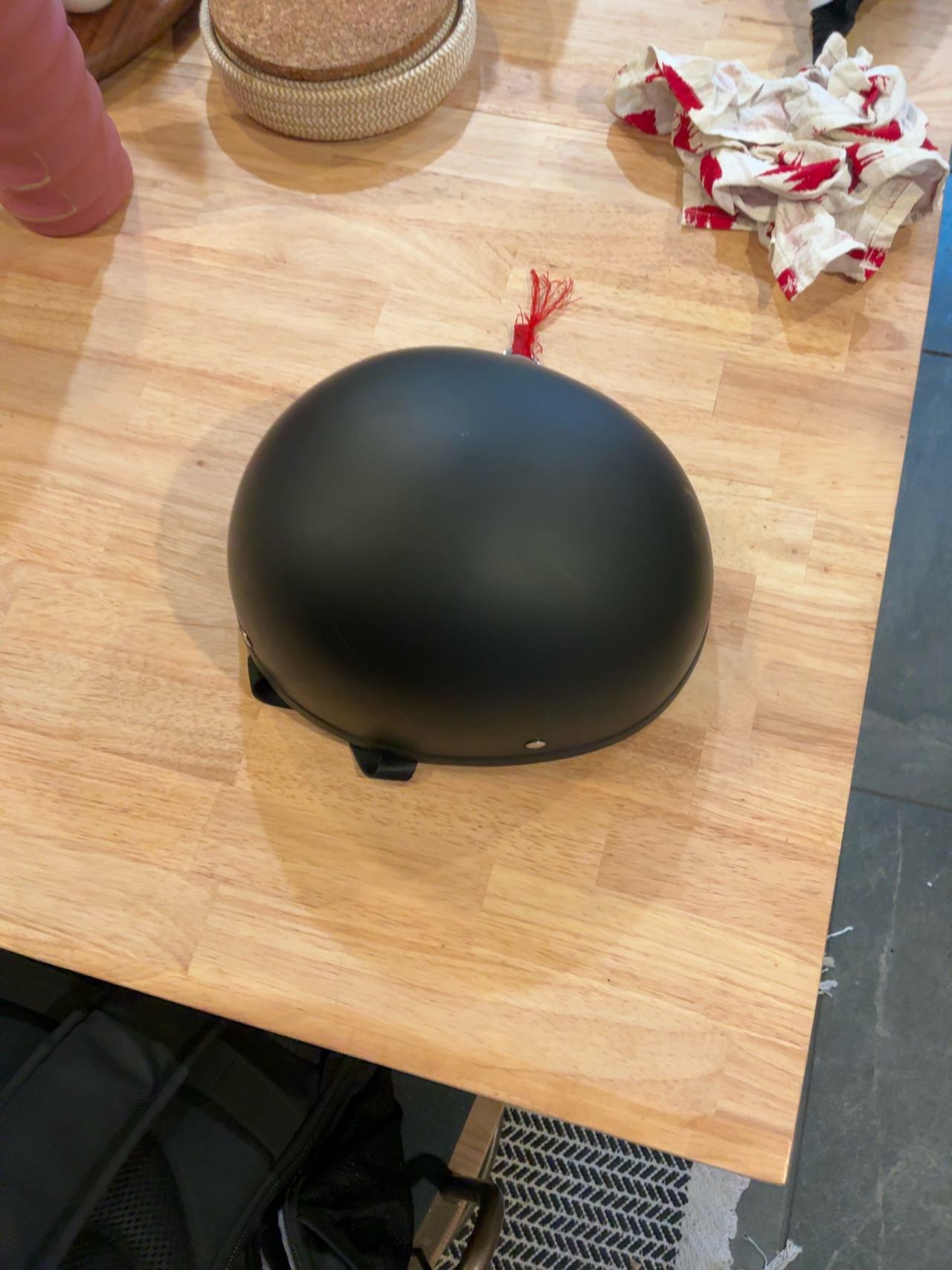 Vega Motorcycle Half Helmet Matte Black