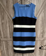 Tommy Hilfiger Sleeveless Colorblock Striped Sheath Dress 10/12? - Image 1