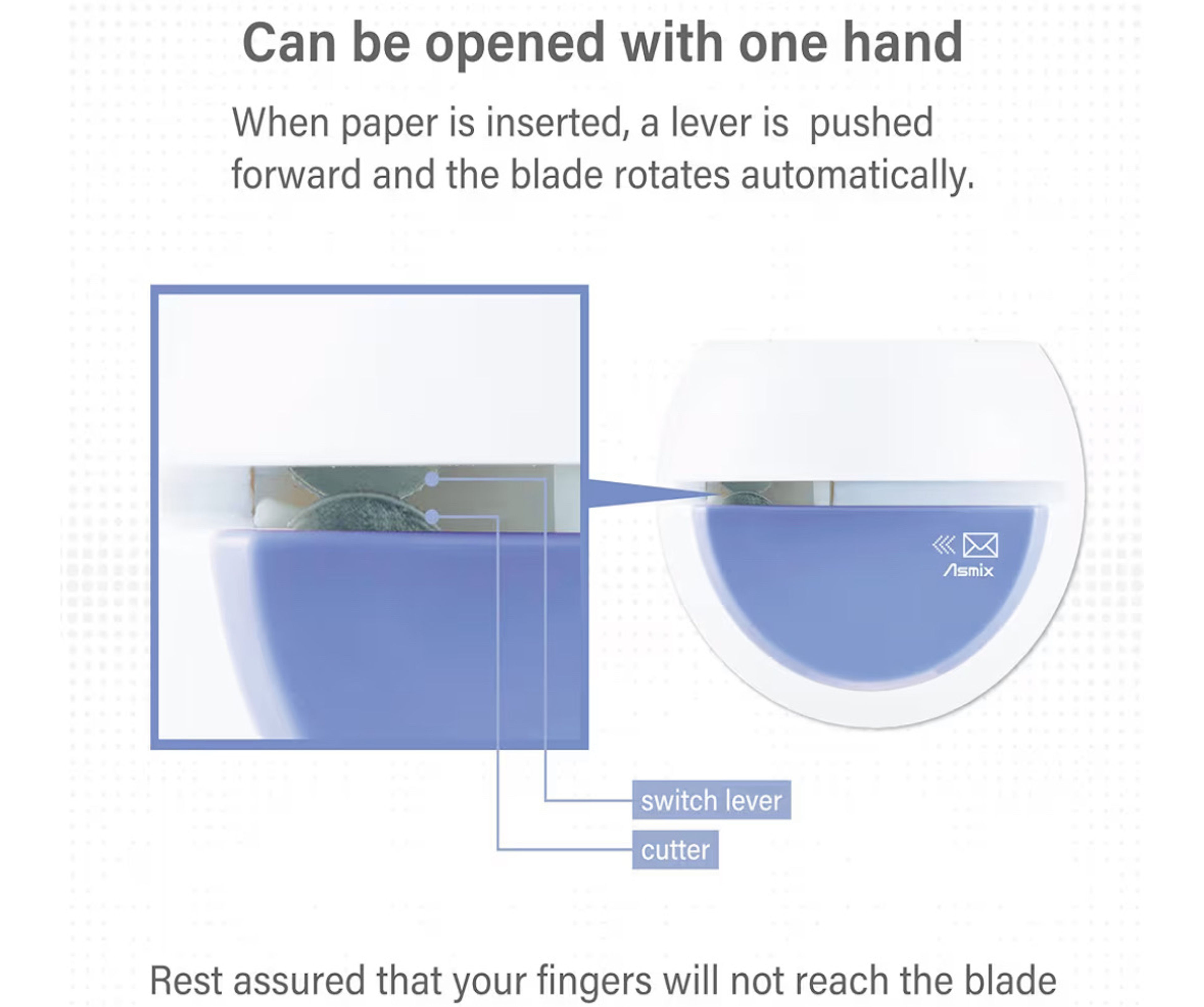 Electric Letter Opener, LO85B Blue Letter openers Envelope, Envelope Opener - Image 6