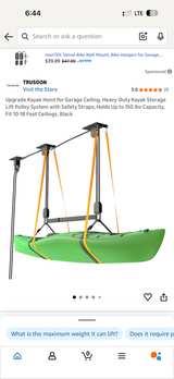 Kayak Hoist 2-Pack Garage Storage Canoe Lift - Image 3