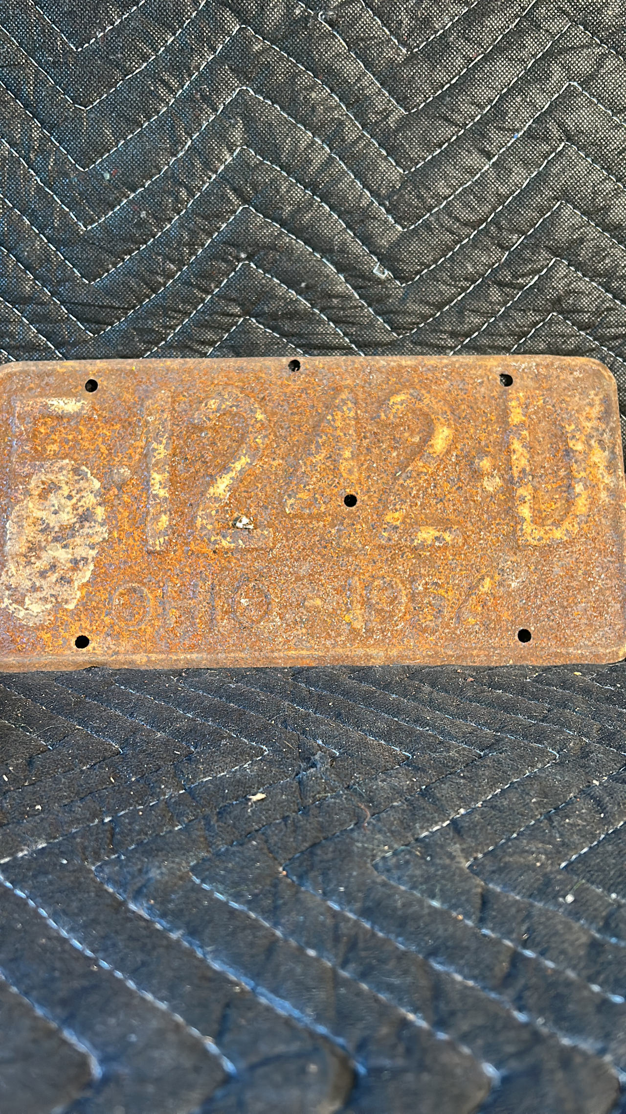 1954 Ohio License Plate