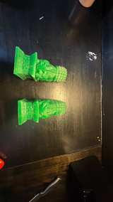 Pair of Green Resin Foo Dog Statues - Image 3