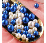200 Pcs Vase Filler Beads White and Blue Pearl Beads for Vase No Hole Pearls - Image 6