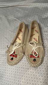 Minnetonka Thunderbird Suede Moccasins - Image 1