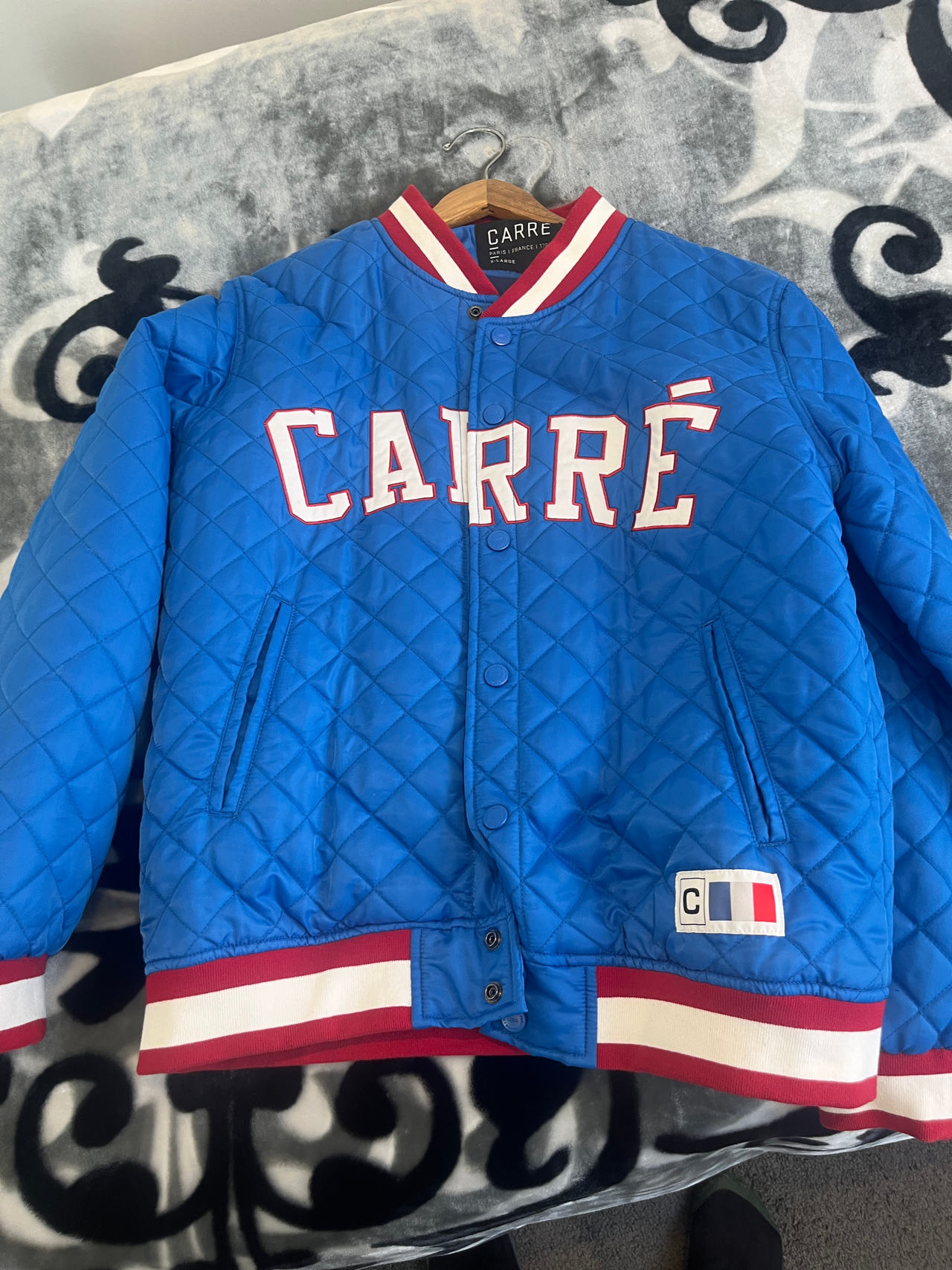 Carré Quilted Varsity Jacket