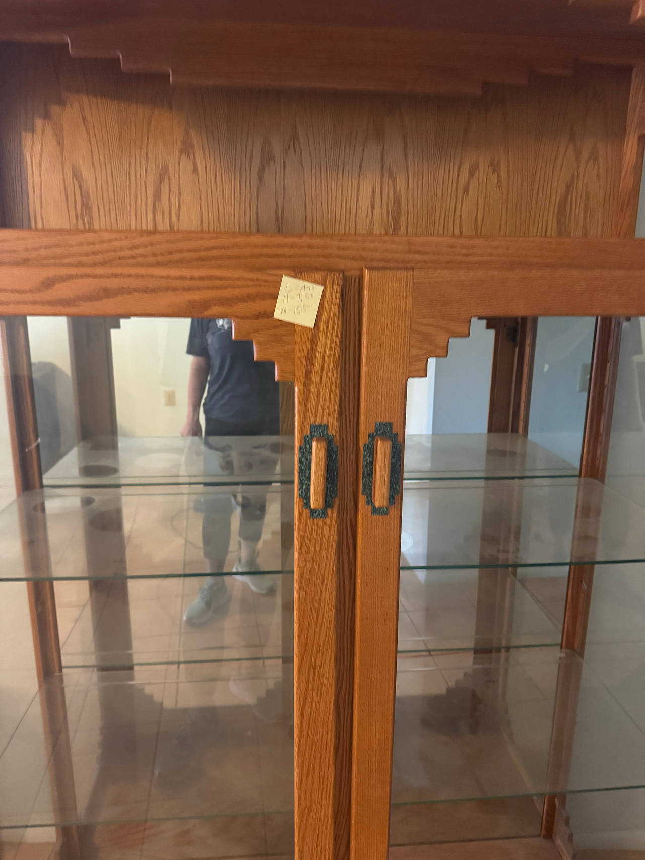 Oak Display Cabinet
