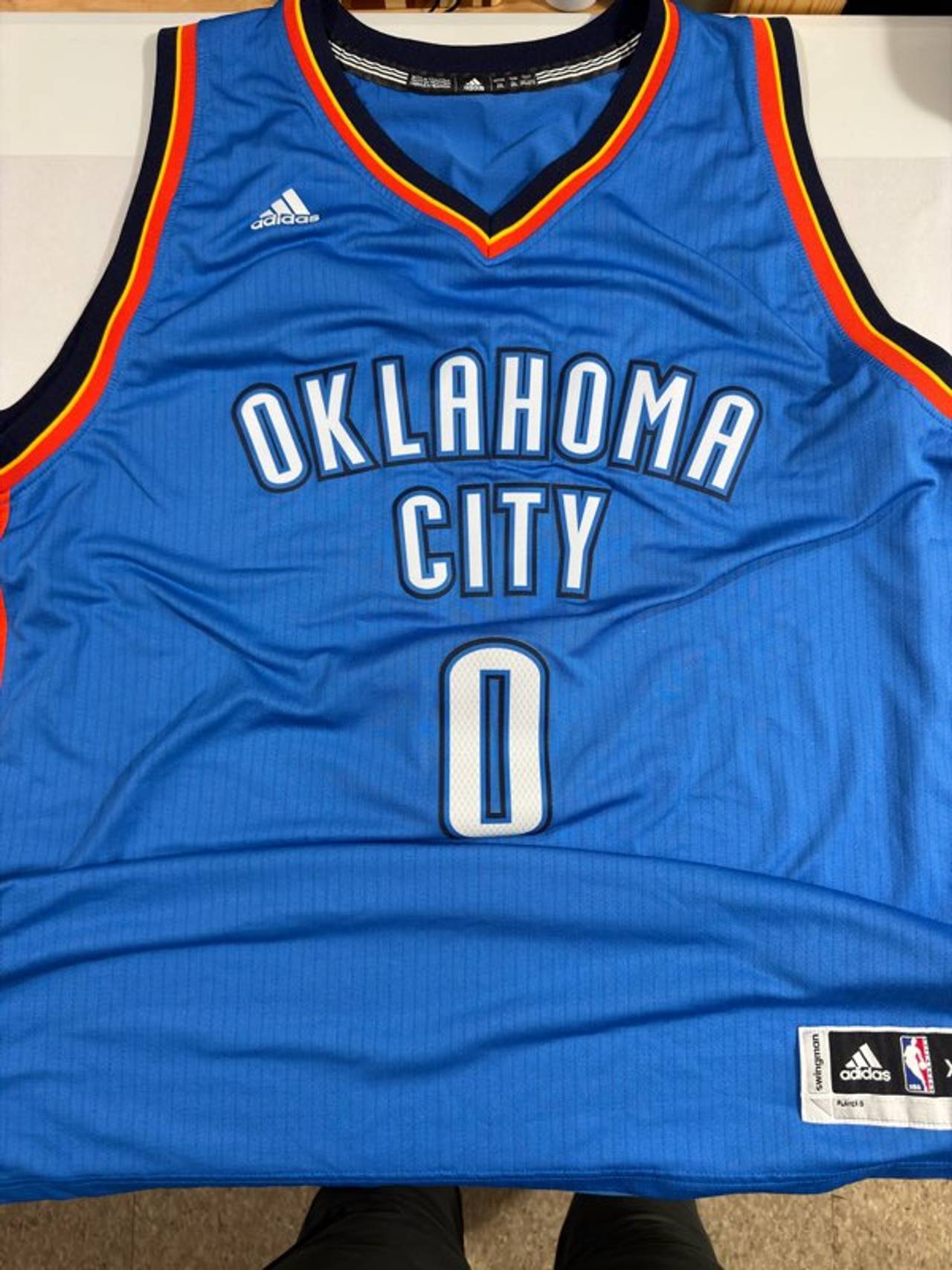 Adidas Russell Westbrook Oklahoma City Thunder Swingman Jersey