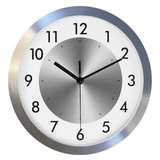 Silent Wall Clock Battery Operated,Modern Metal Wall Clock Decorative for Living - Image 1