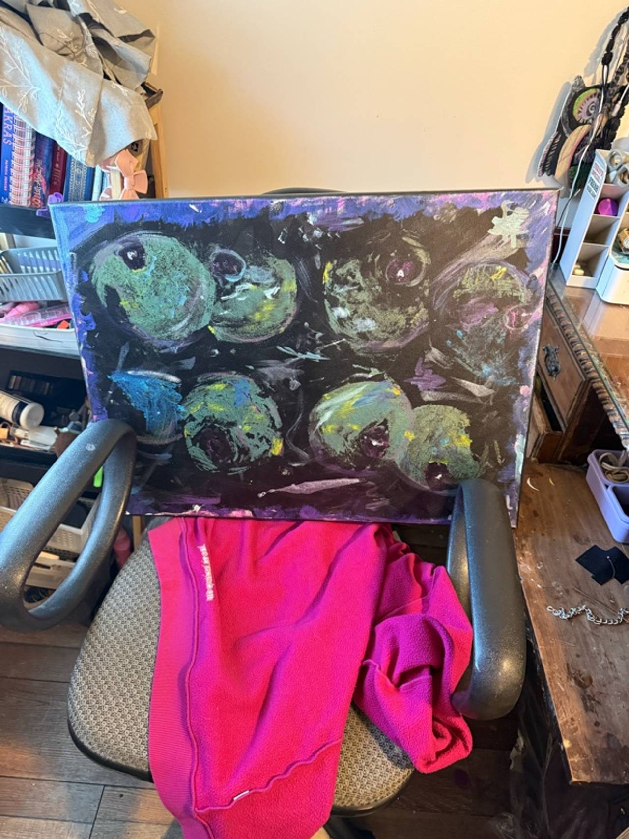 Original Mixed Media Painting – Surreal Abstract