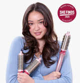 Wavytalk Heatwave Pro Ionic Thermal Brush Set, 3-Size Heated Round Brush Pink - Image 4