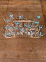 Libbey Mid-Century Modern Atomic Boomerang Highball Glasses and Caddy Set - Image 4