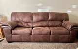 Ashley Bladen Sofa Brown Faux Leather - Image 1