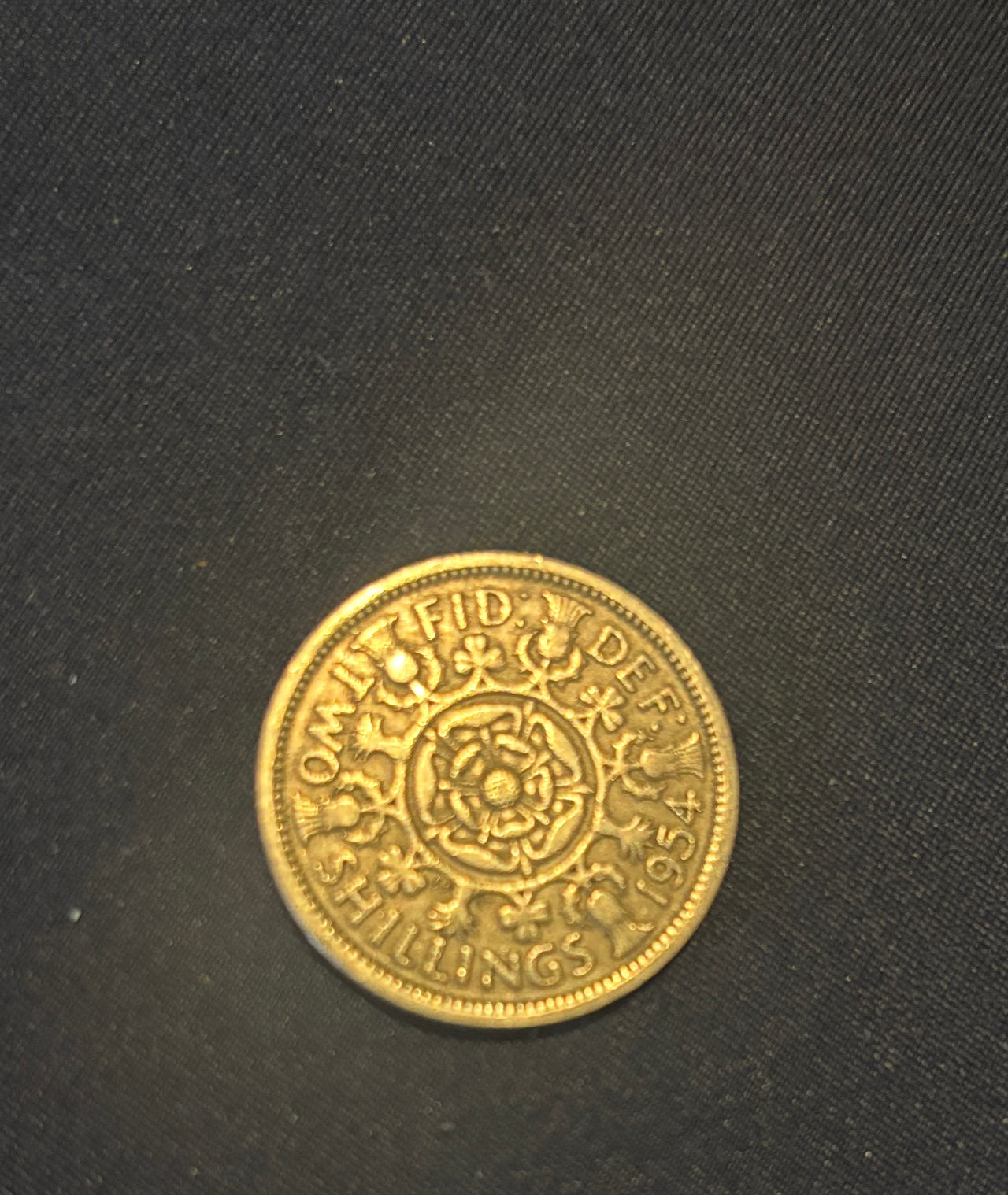 1954 United Kingdom Two Shillings (Florin)