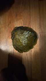 Indiana Glass Olive Green Fruit and Leaf Bowl - Image 2
