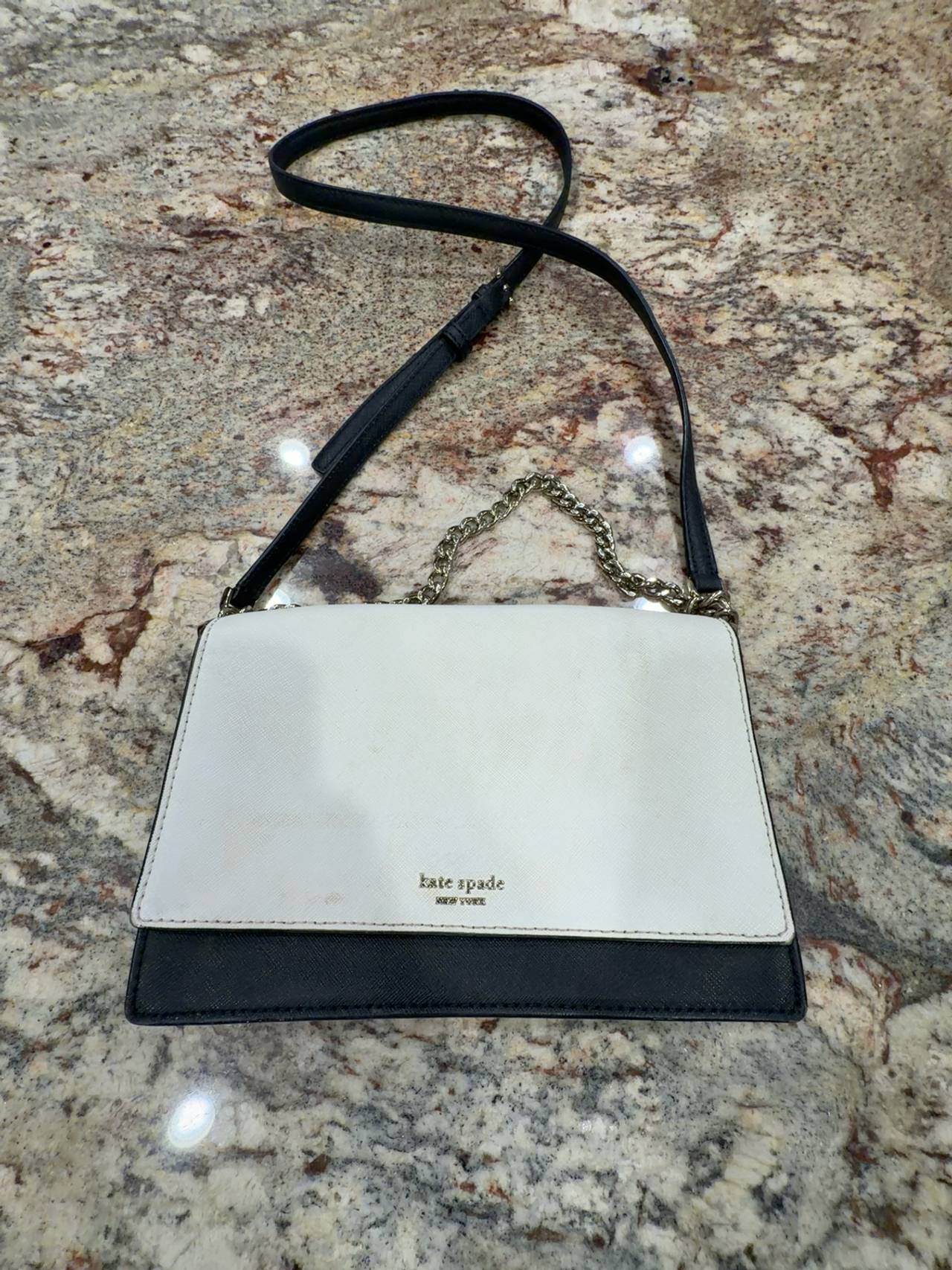 Kate Spade Black White Crossbody Bag