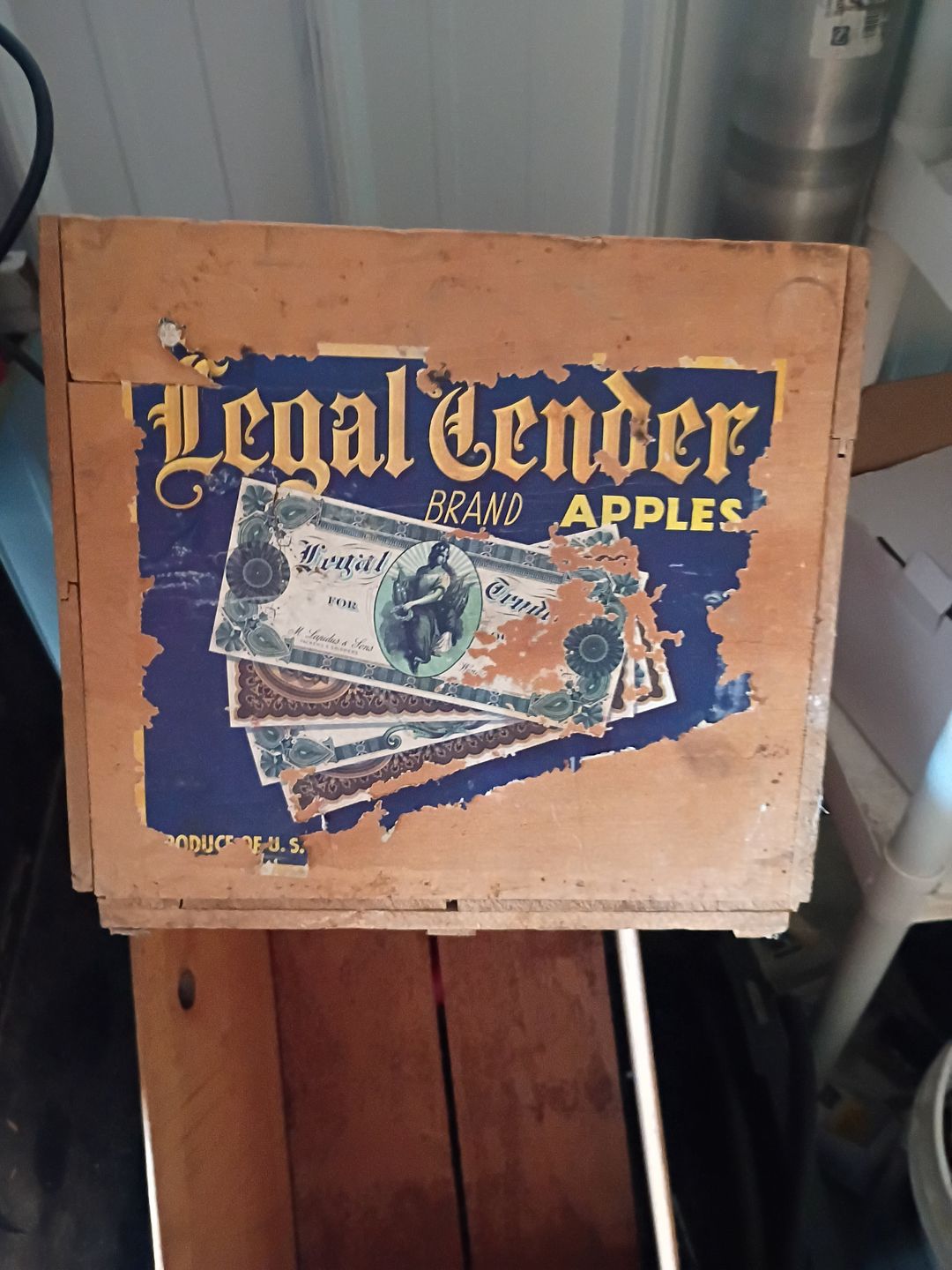 Legal Tender Brand Vintage Apple Crate